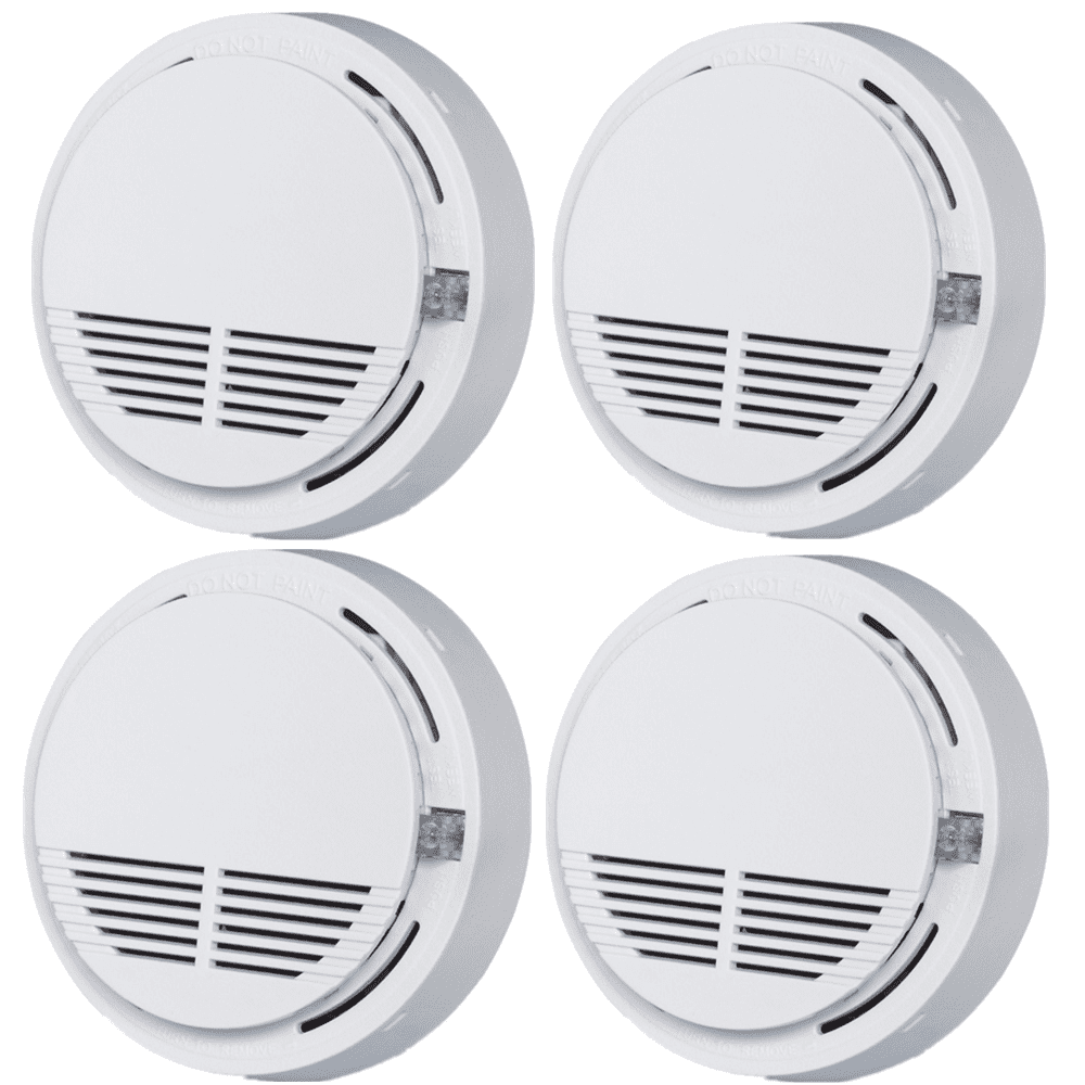 4PCS Smoke Alarm Detector Home Safety Sensor Alert