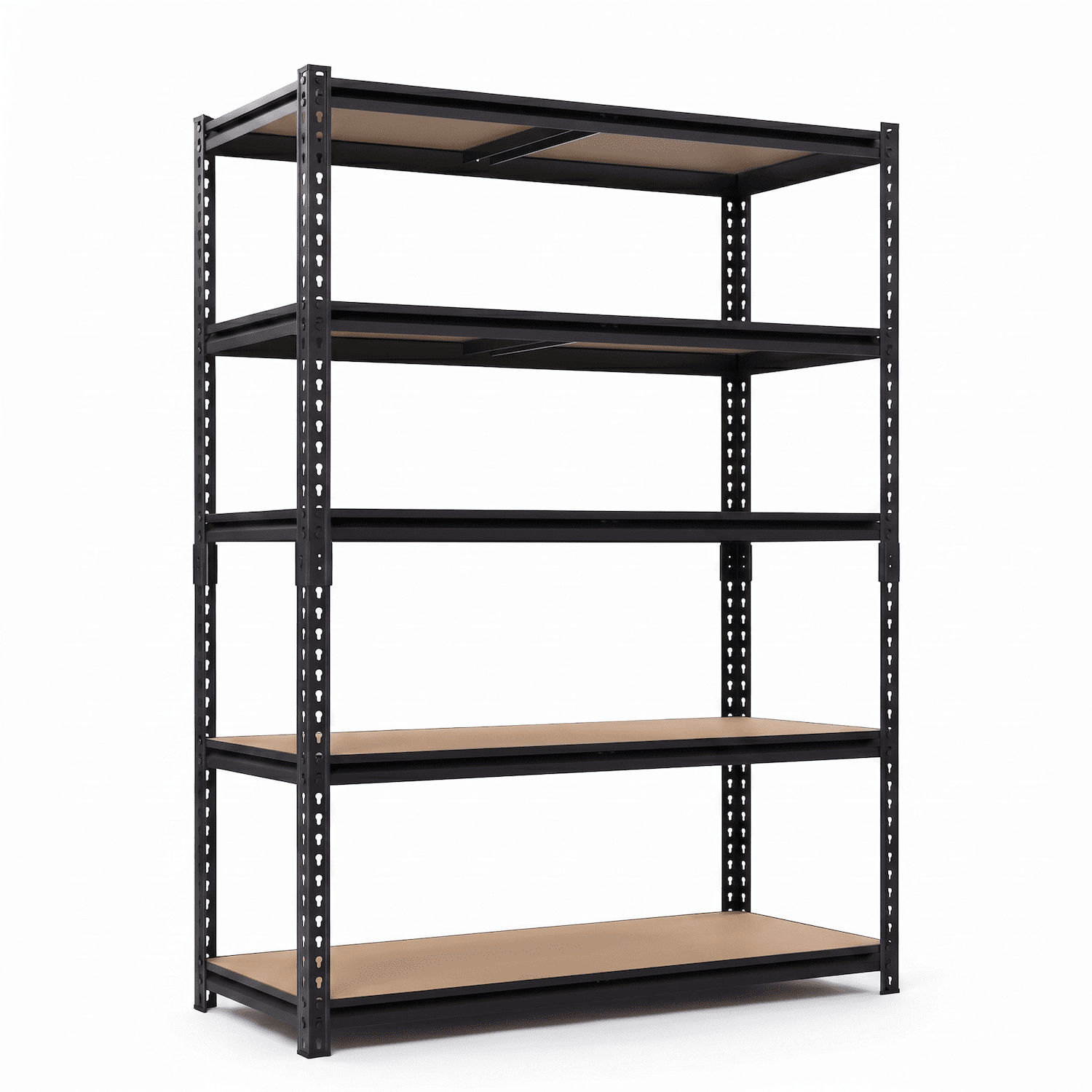 Xiweot Heavy Duty Garage Shelves, 2400 lbs 5-Tier Metal Storage Shelves, Adjustable Narrow Storage Rack for Garage Basement Pantry Laundry, Boltless Easy Assembly, 28â€W x 12â€D x 60â€H