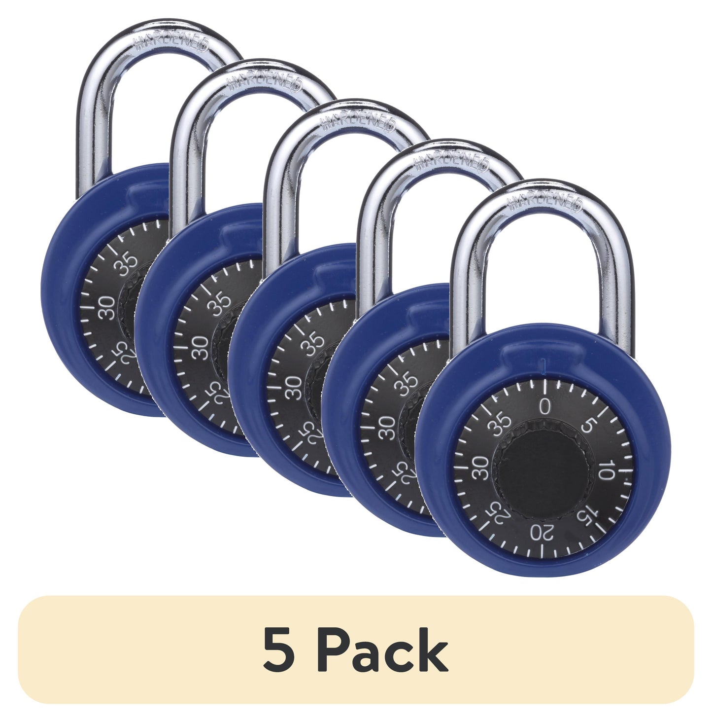 Brinks Esfera de CombinaciÃ³n Azul de Acero de 48mm Padlock con Grillete de 1-11/25