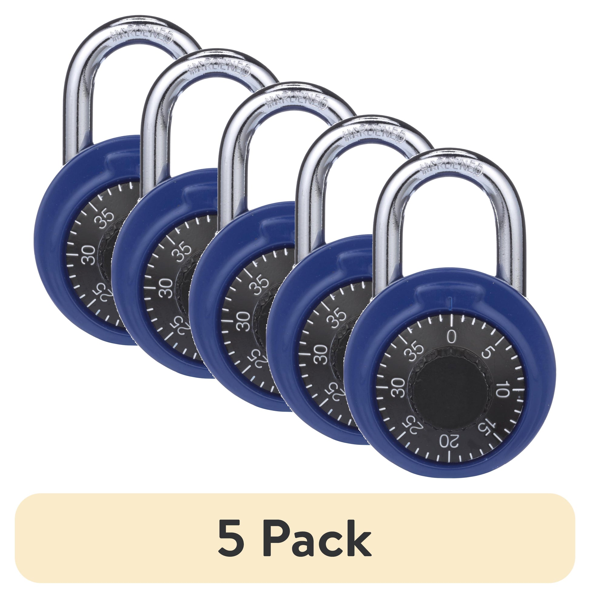 Brinks Esfera de CombinaciÃ³n Azul de Acero de 48mm Padlock con Grillete de 1-11/25