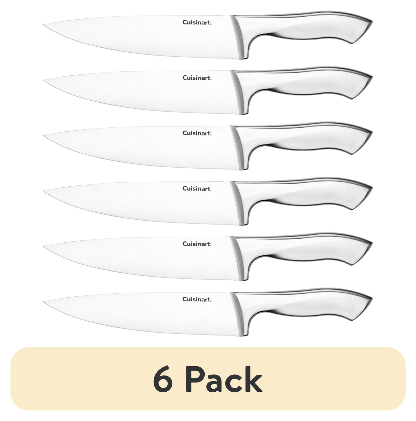 (6 pack) Cuisinart Classic Stainless Steel 8â€ Chefâ€™s Knife with Blade Guard