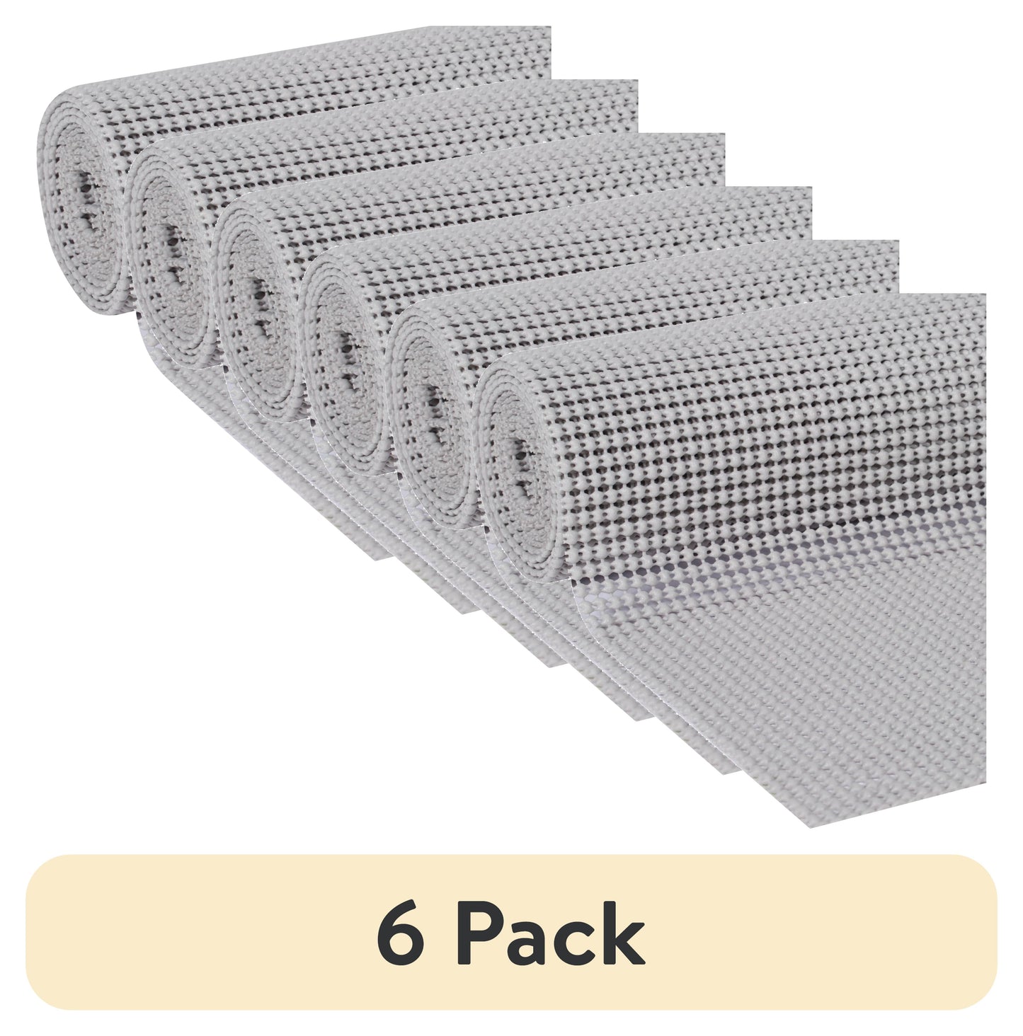 (6 pack) EasyLiner Select Grip Shelf Liner, Light Gray, 20 in. x 6 ft. Roll
