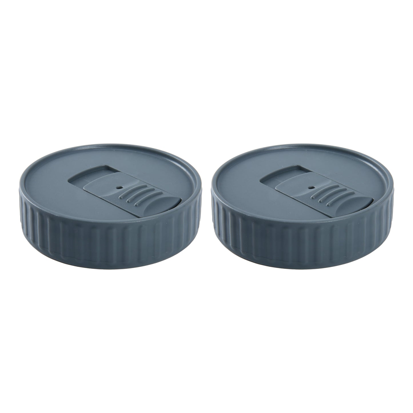 (6 pack) Mainstays Tapa de PlÃ¡stico para Frasco Tipo Mason para Beber â€“ Tapa para Frasco de Conservas Libre de BPA para Beber CafÃ© Helado, Batidos y Bebidas