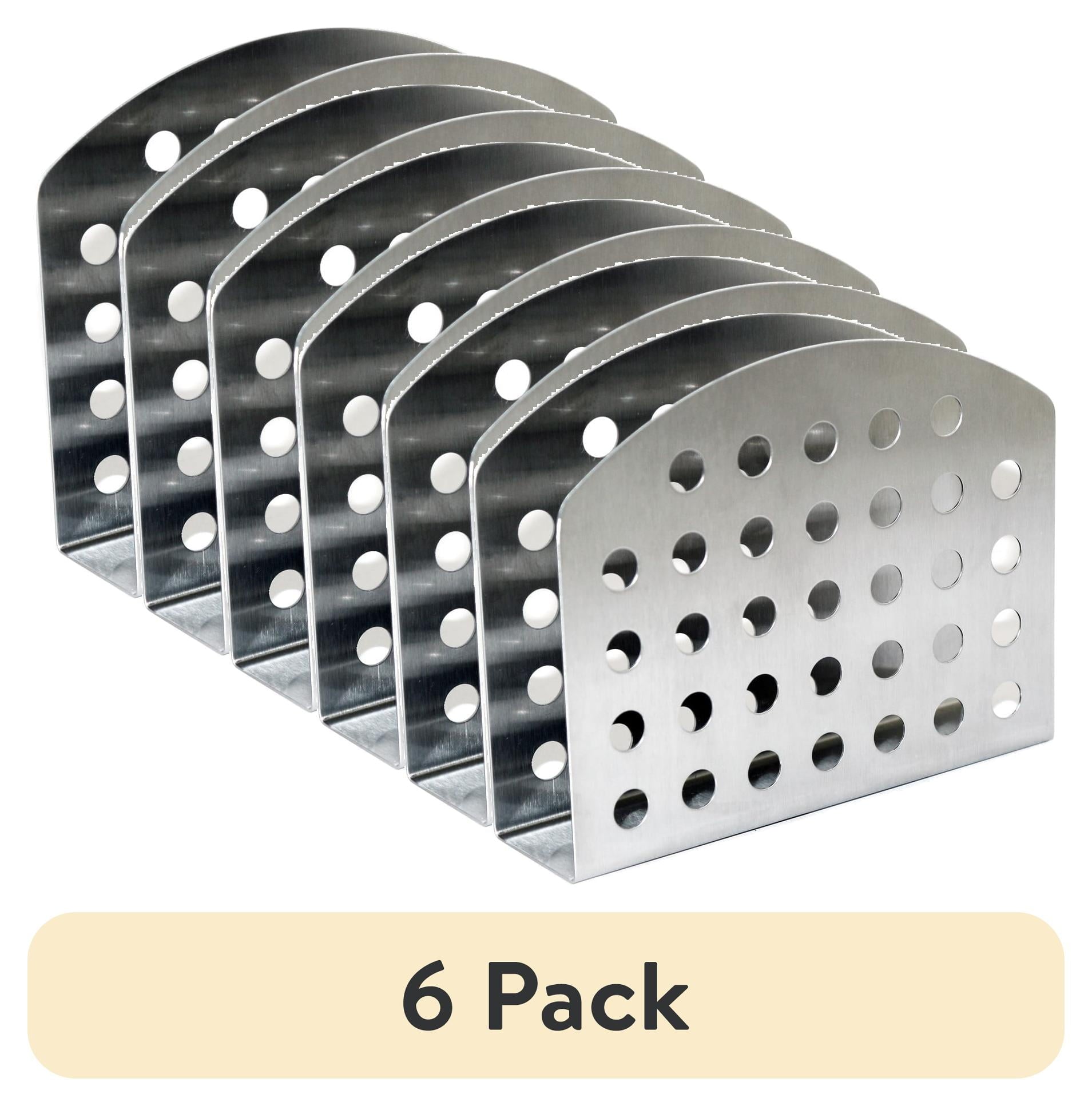 Mainstays Metal Stainless Steel Slim Napkin Holder, Dot Pattern, Ideal Use for Everyday Kitchen Organization
