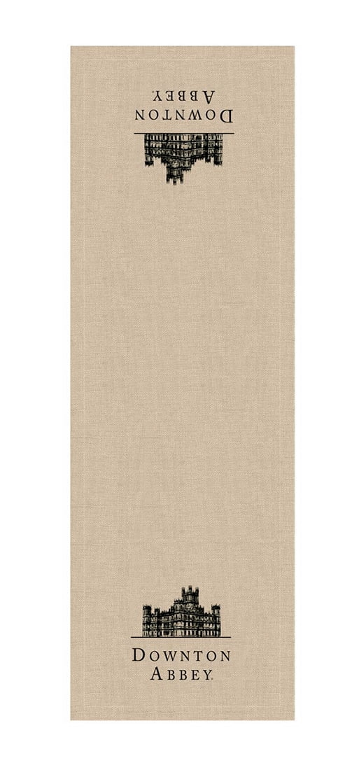 60" Beige and Black 'Downton Abbey' Castle Christmas Table Runner