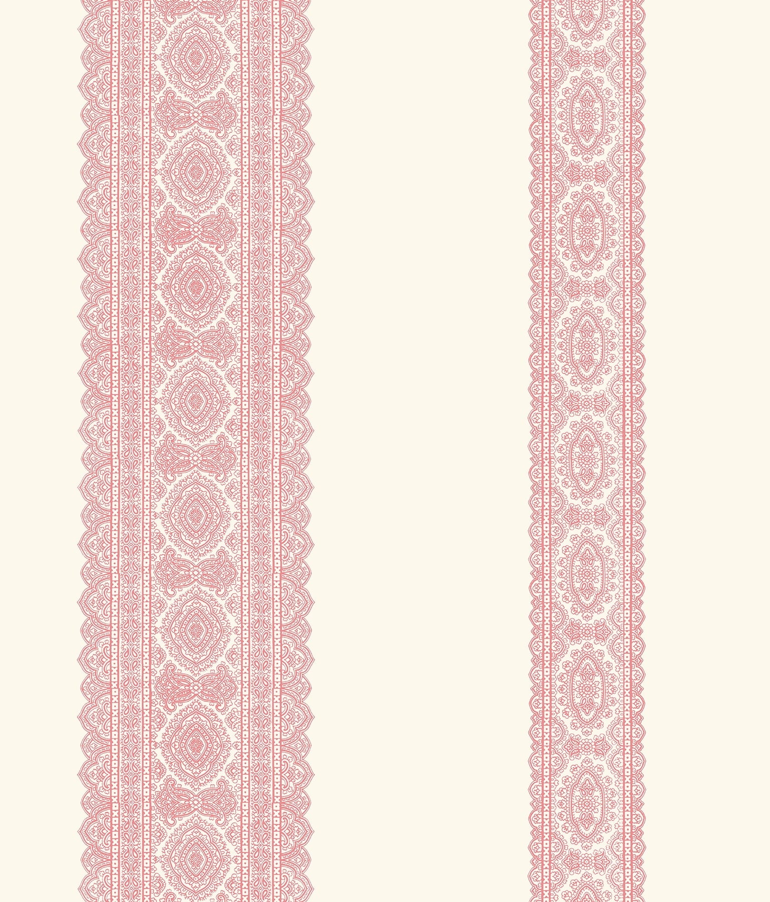A-Street Prints Brynn Pink Paisley Stripe Wallpaper