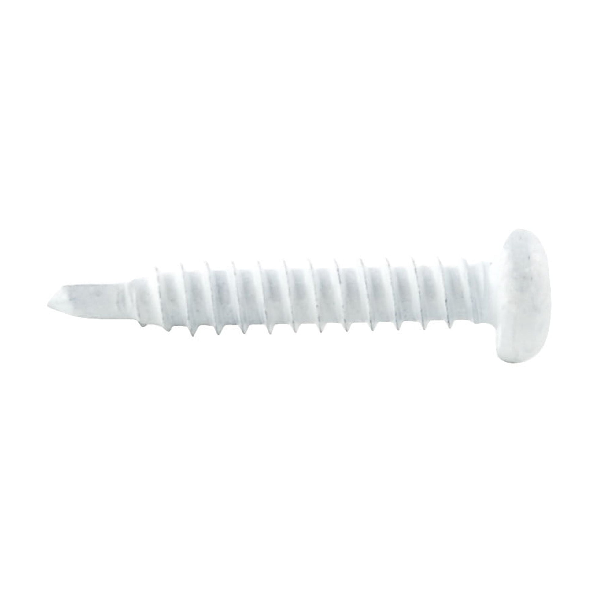 AP Products 012-PTK500W 8X1 White #8 Self-Tapping Pan Head Tri-Screws - 1", 500 Pack