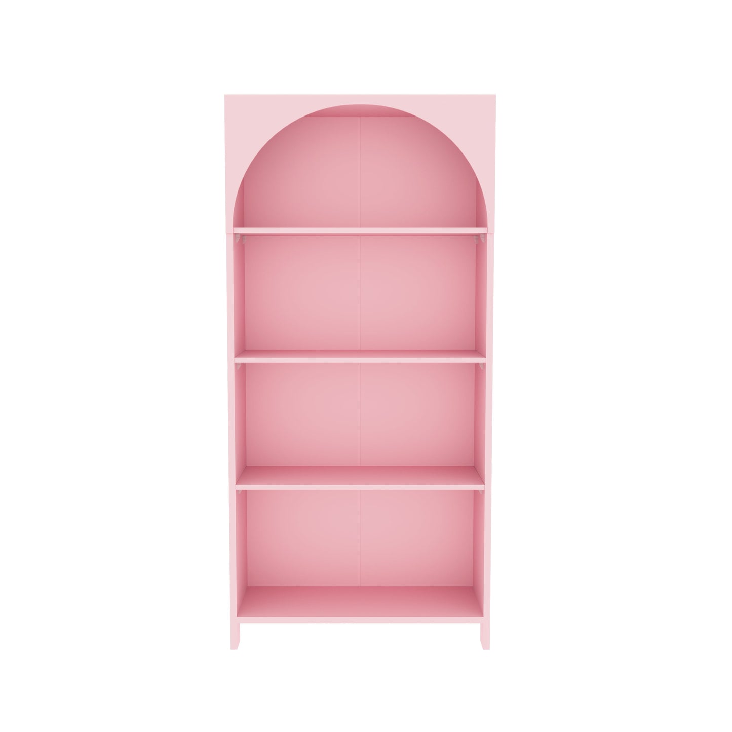 House of Happy Arched Bookshelf, Pink for Kids Classroom, Kids Playroom or Kids Bedroom