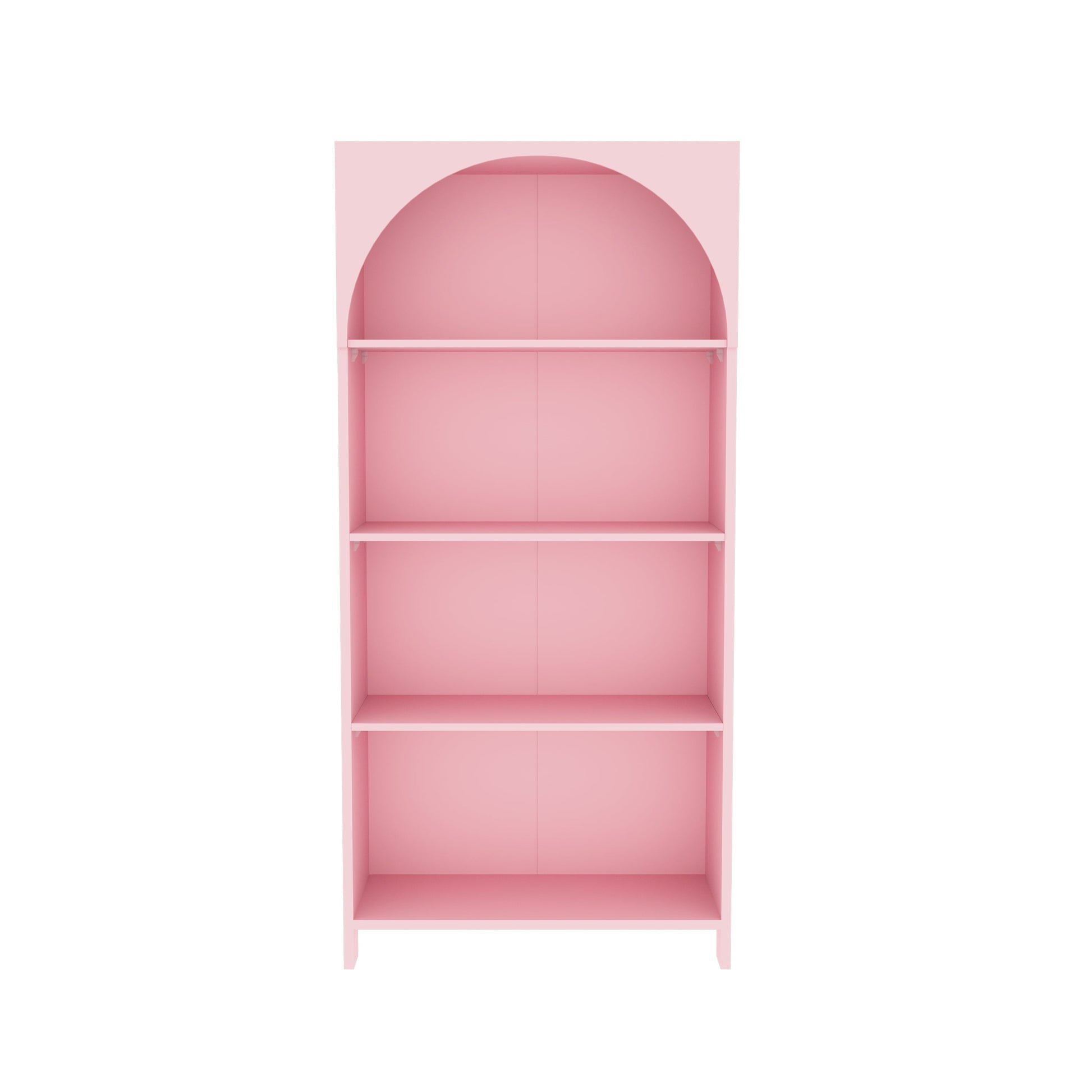 House of Happy Arched Bookshelf, Pink for Kids Classroom, Kids Playroom or Kids Bedroom