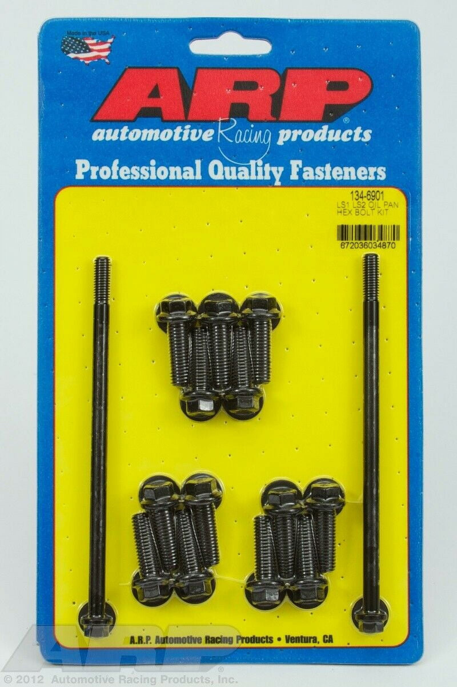 ARP 134-6901 Black LS1 LS2 hex oil pan bolt kit