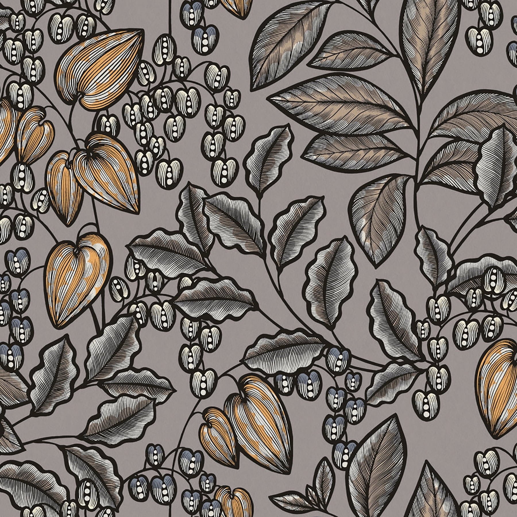 AS Creation Leif Grey Vine Trail Wallpaper