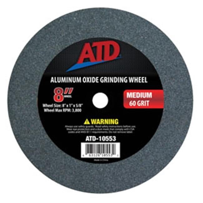 ATD Tools 10553 Replacement 8" Medium Grit Grinding Wheel ATD-10553
