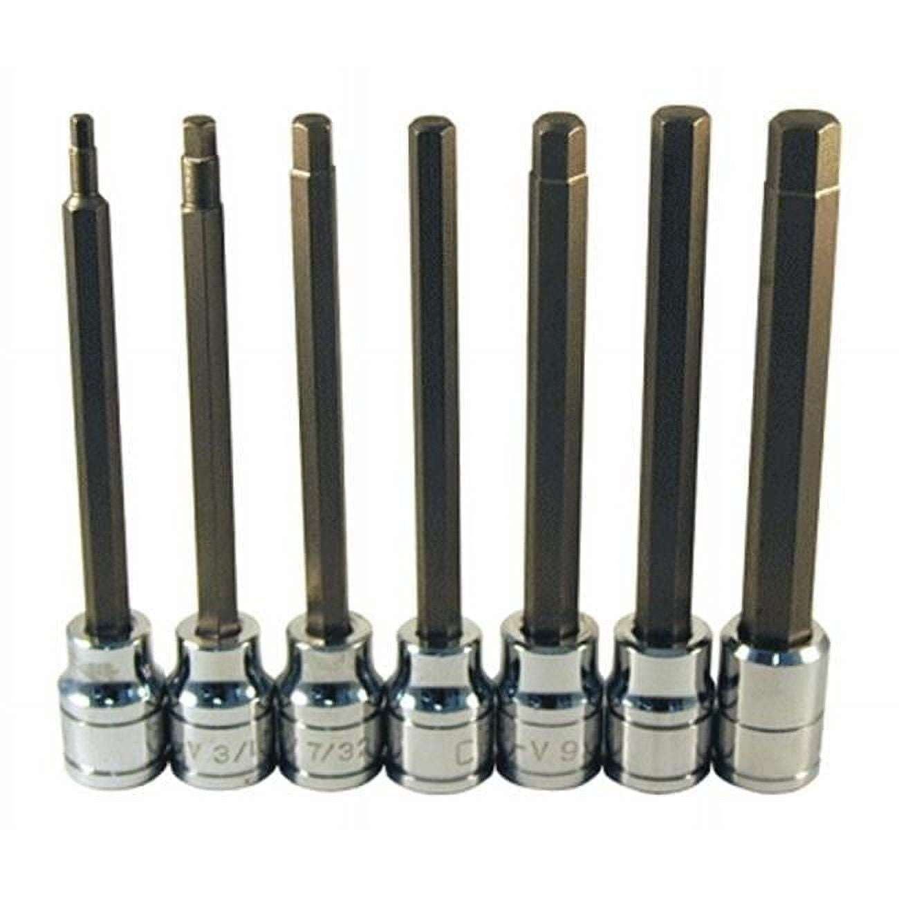 ATD Tools 13786 7 Pc. 4.5" Long SAE Hex Bit Socket Set ATD-13786
