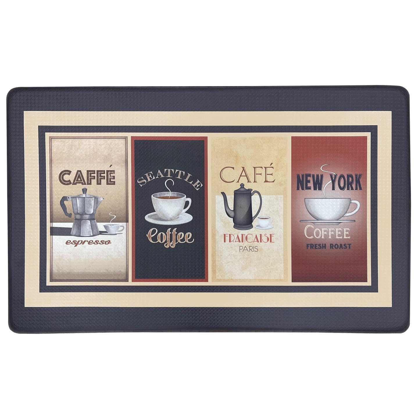 Achim Anti Fatigue Mat 18x30 - Cozy CafÃ©, Tan