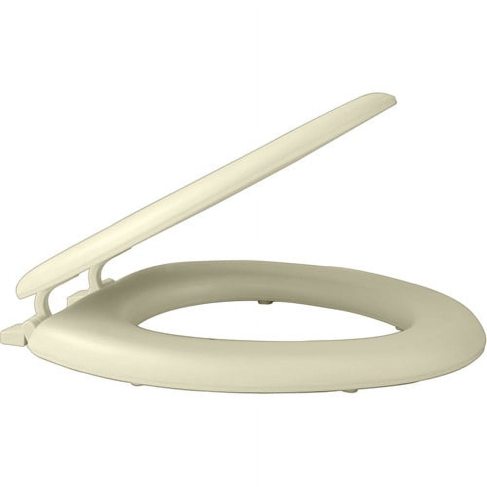 Achim Fantasia 19" Soft Elongated Vinyl Toilet Seat, Elongated, Off White