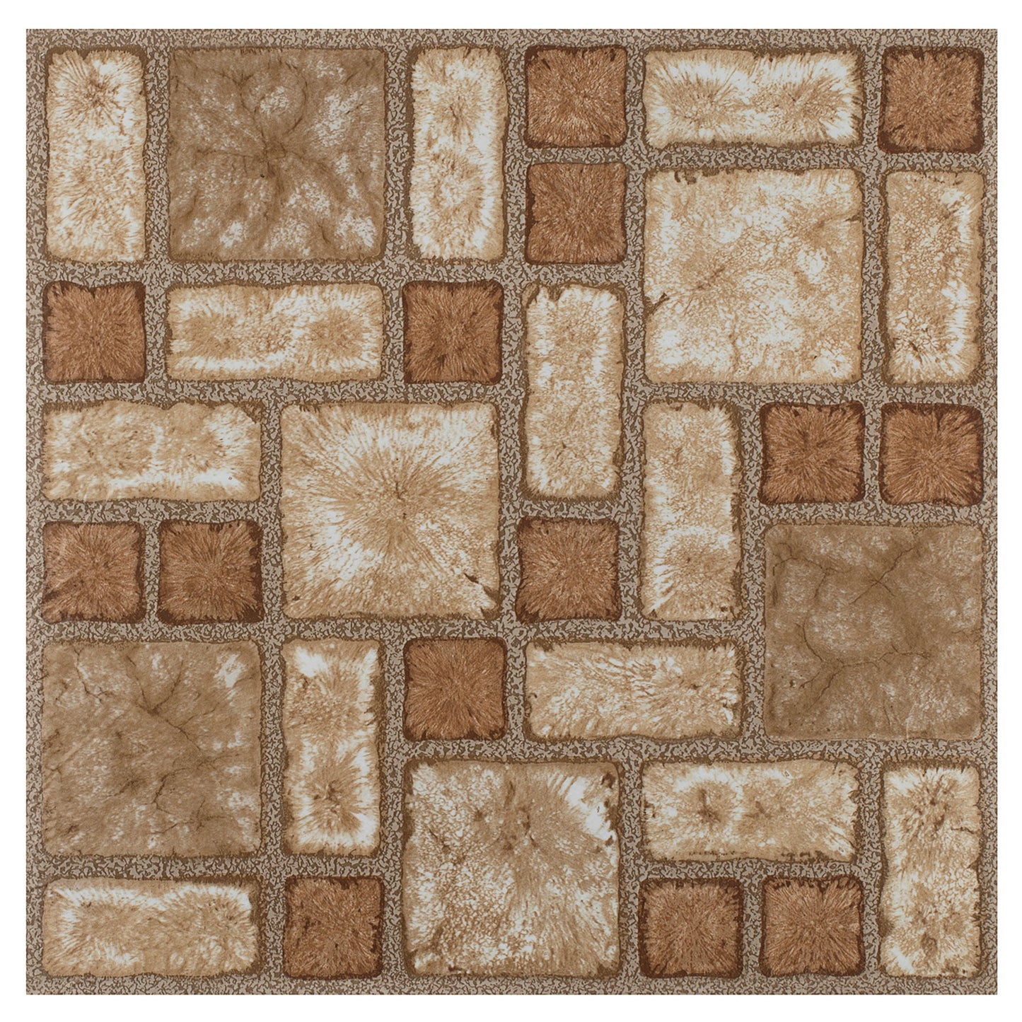 Achim Portfolio Self Adhesive Vinyl Floor Tile - 9 Tiles/9 Sq. ft., 12 x 12, Walnut Parquet