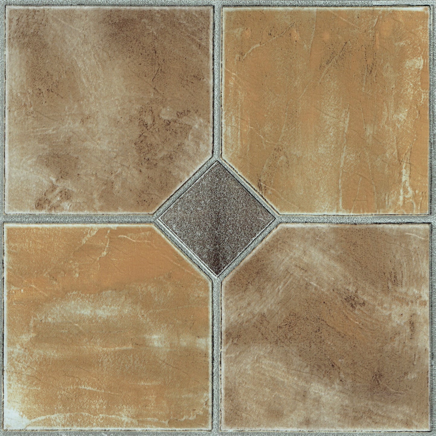 Achim Sterling Self Adhesive Vinyl Floor Tile - 45 Tiles/45 Sq. ft, 12 x 12, Rustic Slate