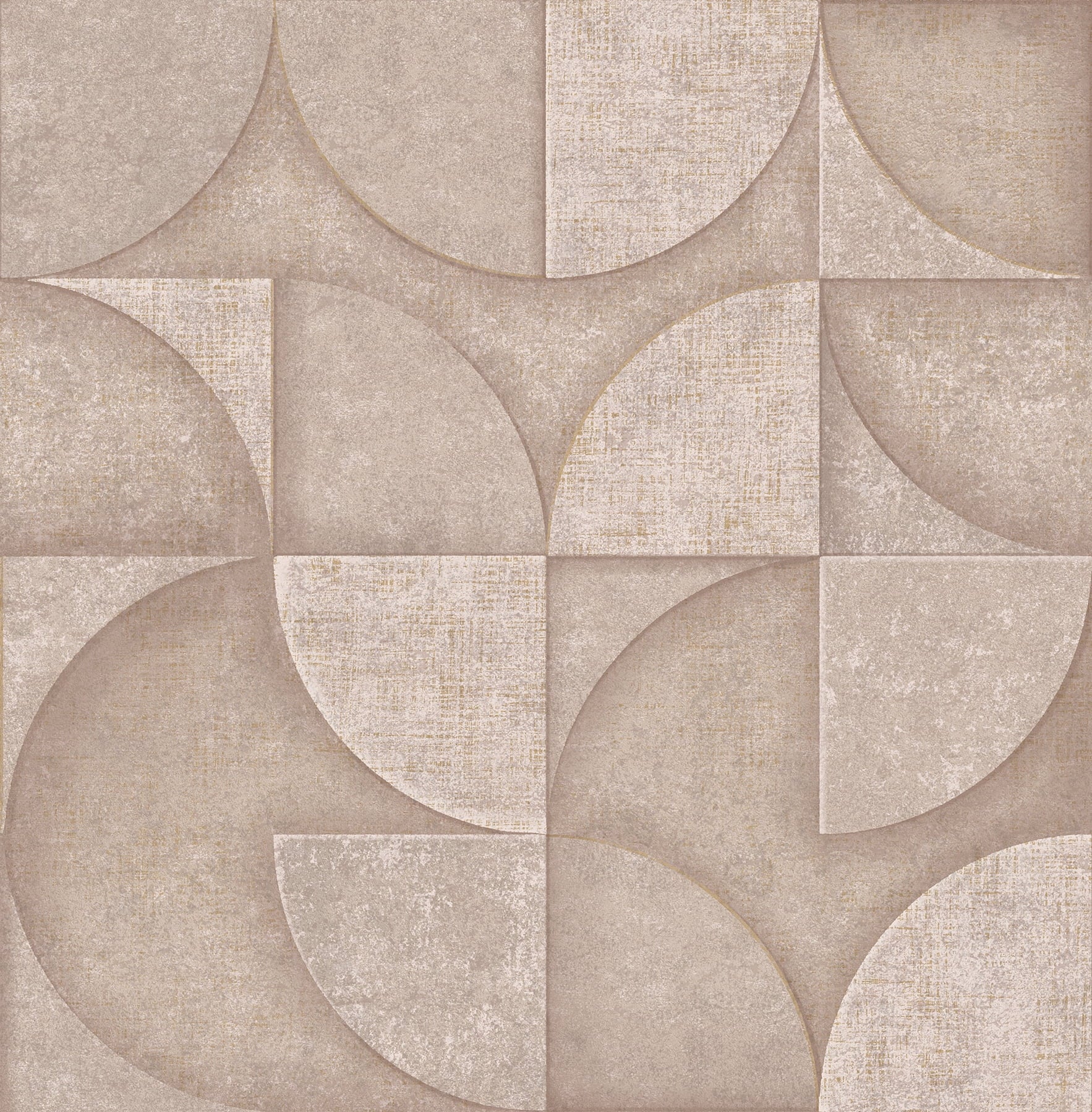 Advantage Addison Blush Retro Geo Wallpaper