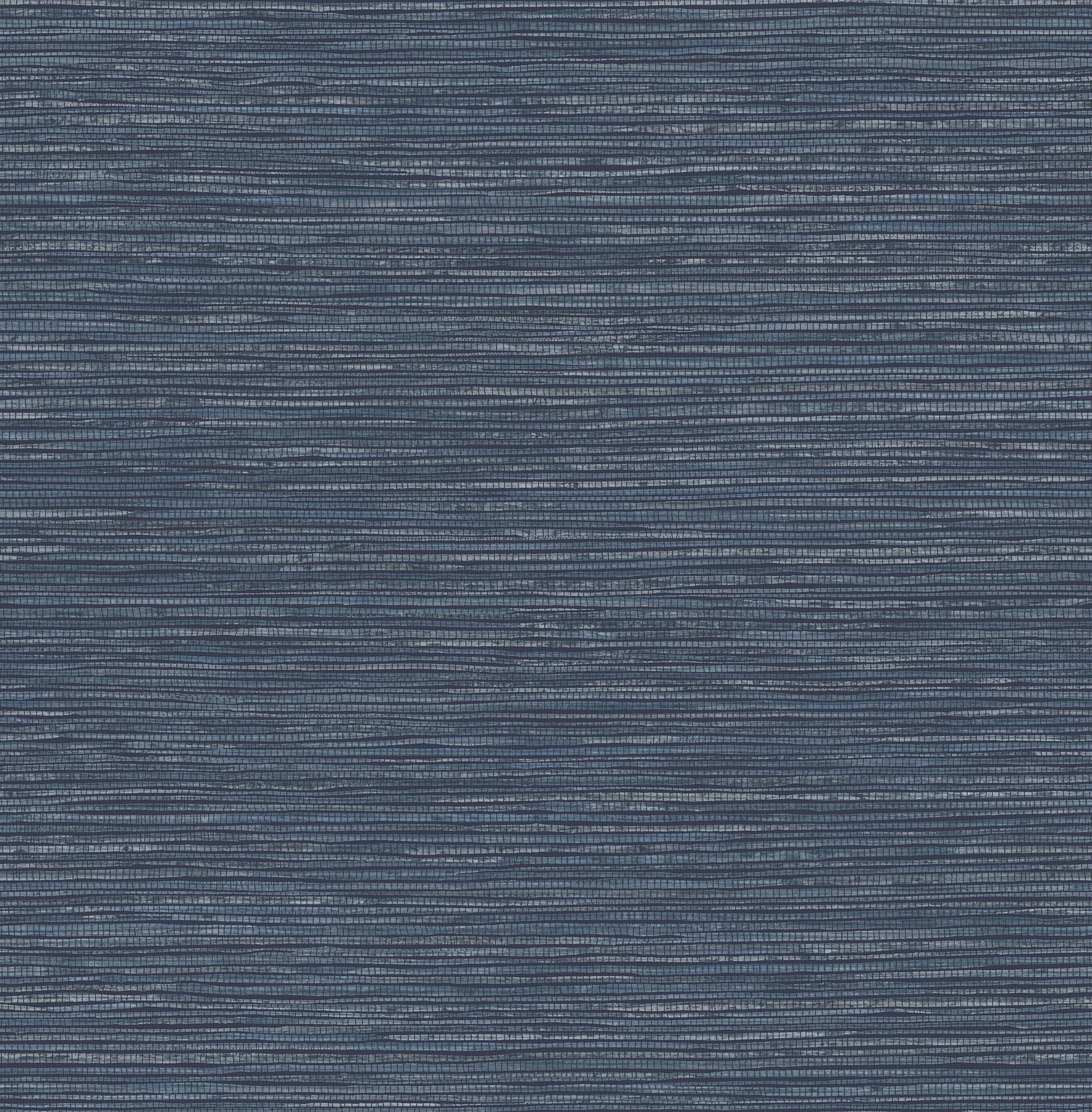 Advantage Alton Indigo Faux Grasscloth Wallpaper