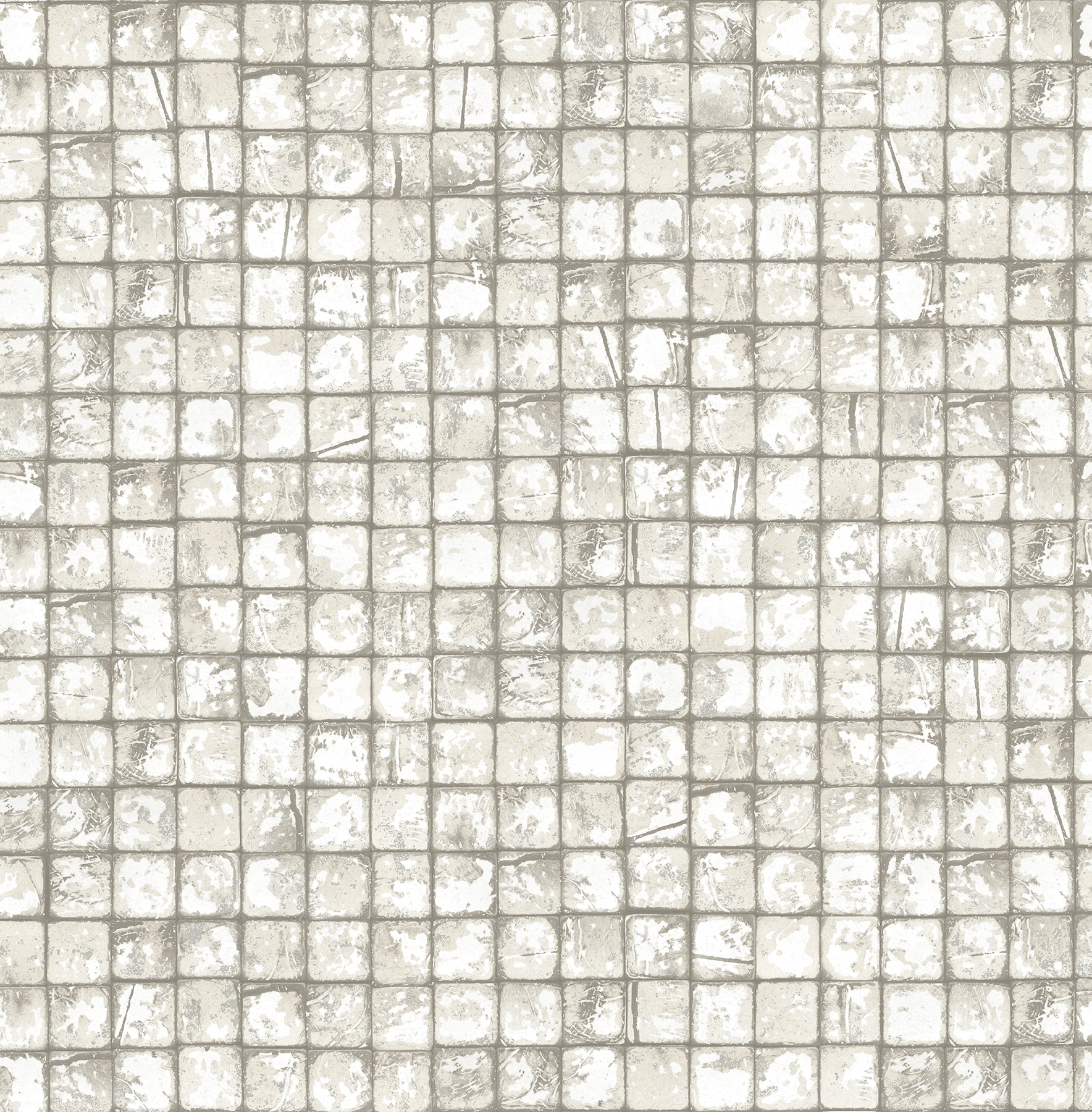 Advantage Kingsley Off White Tiled Wallpaper