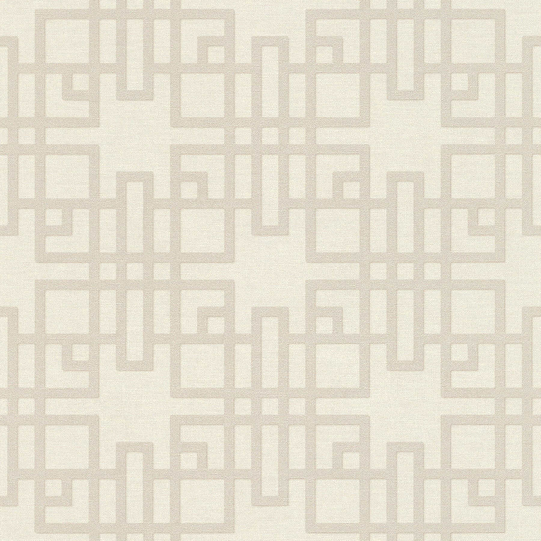 Advantage Mana White Trellis Wallpaper