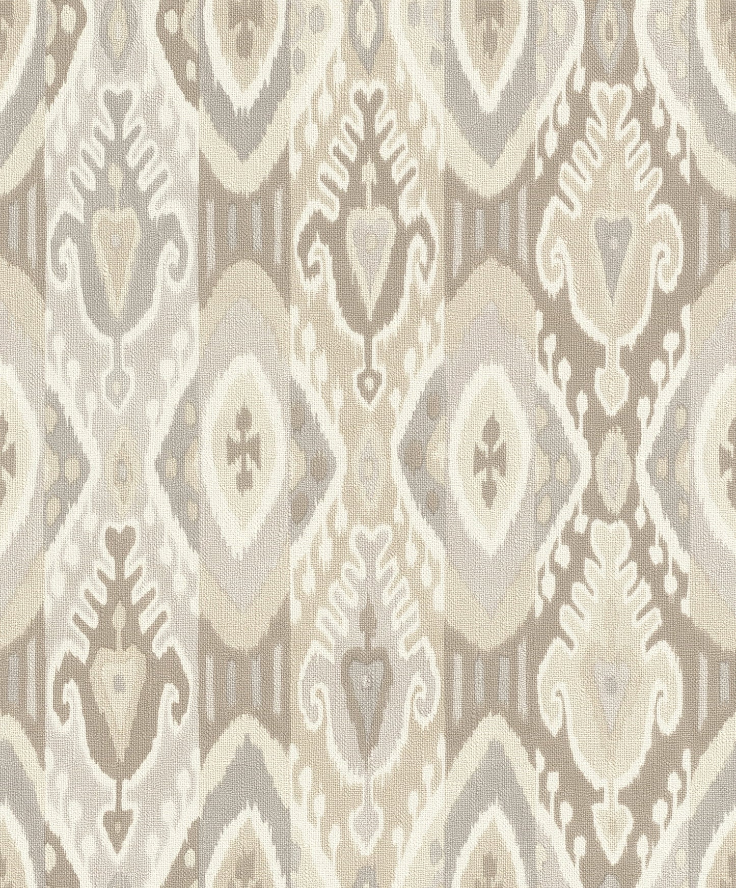Advantage Villon Light Grey Ikat Wallpaper