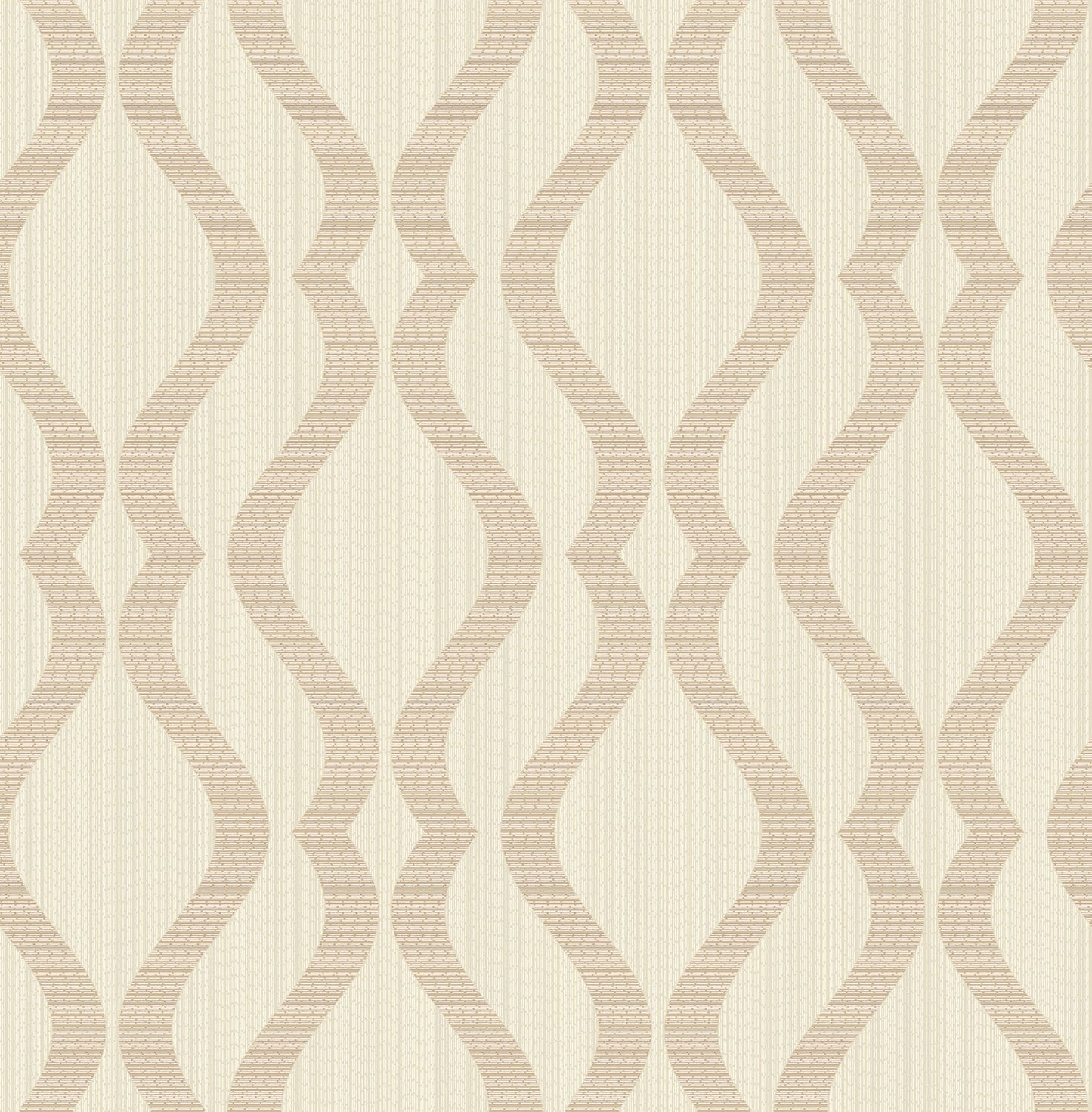 Advantage Yves Rose Gold Ogee Wallpaper