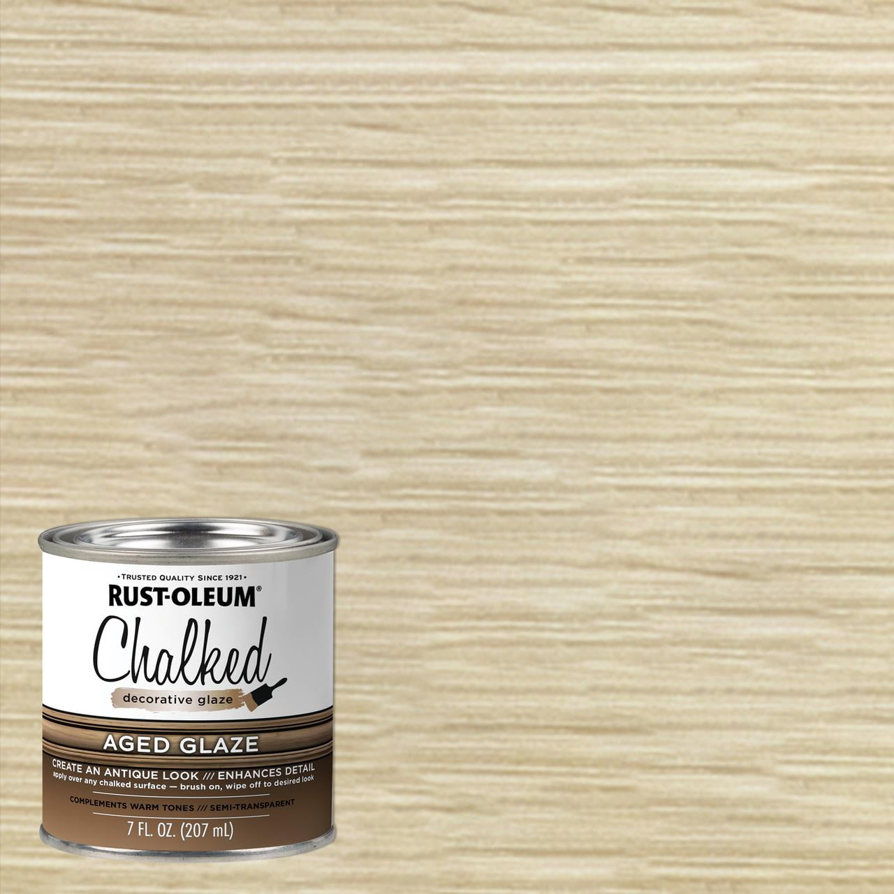 4 Pack, Aged Glaze, Rust-Oleum Specialty Chalked Matte Paint - 349608, 1/2 Pint