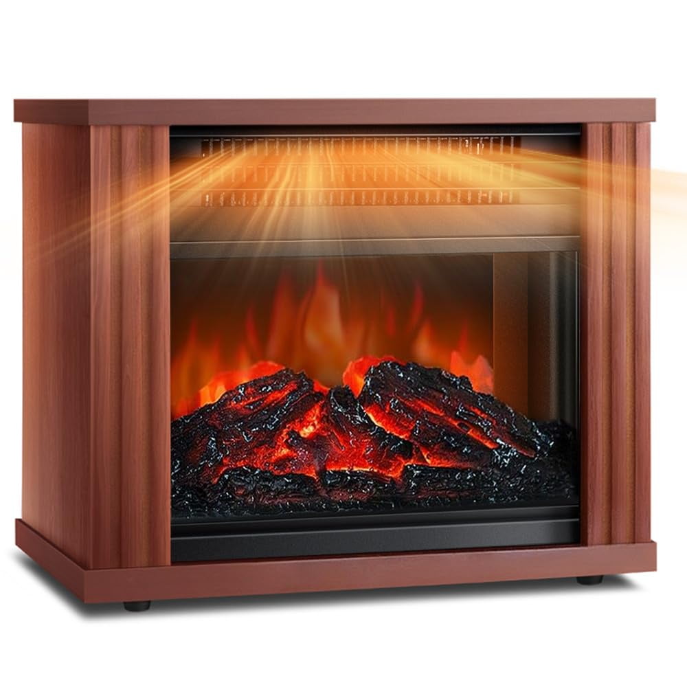 Airo Comfort Portable Electric Fireplace Stove â€“ 1500W with 3D Realistic Dancing Flame Effect