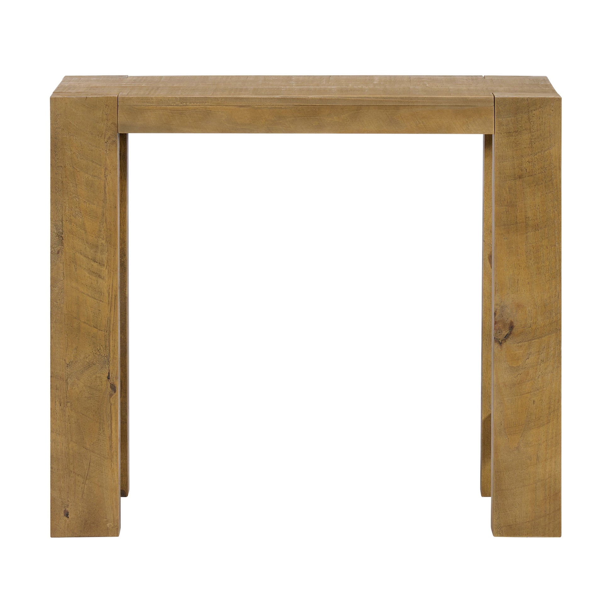 Alaterre Furniture Classic Solid Wood Console Table - 36in Modern Farmhouse Entryway Table, Oak
