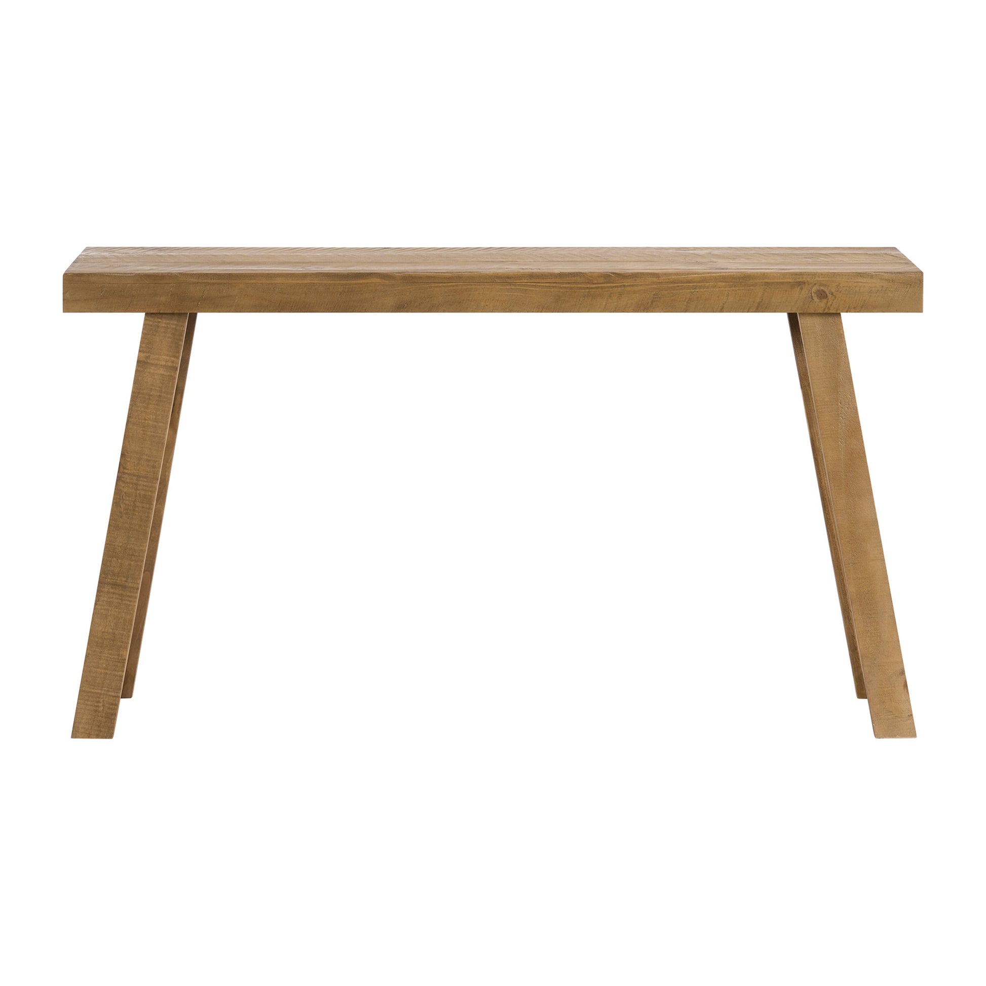Alaterre Furniture Lawas Solid Wood Console Table - 56 Inch Modern Farmhouse Entryway Table (Oak)