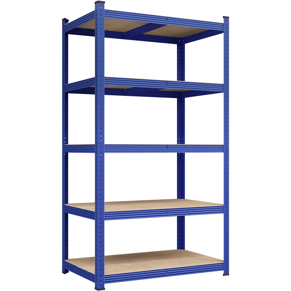 Alden Design 5-Tier Metal Boltless & Adjustable Storage Rack, Blue