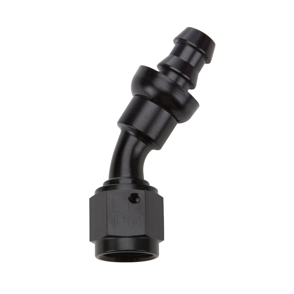 Allstar Performance Pushlock Hose End Black 30 Deg Elbow -12