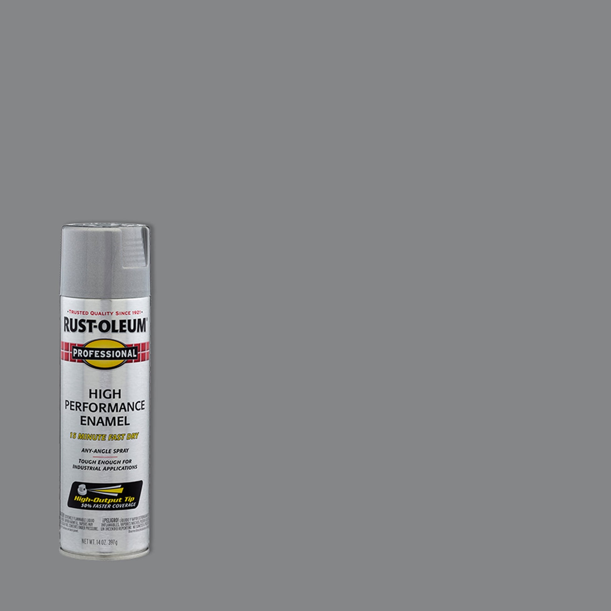 6 Pack, Aluminum, Rust-Oleum Professional High Performance Gloss Enamel Spray Paint-7515838, 15 oz