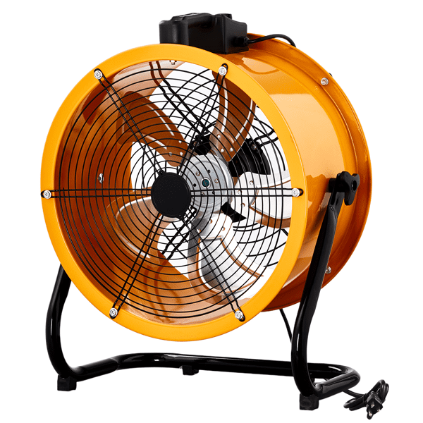 Alvantor 16-Inch High Velocity Floor Drum Fan, 192W, Orange