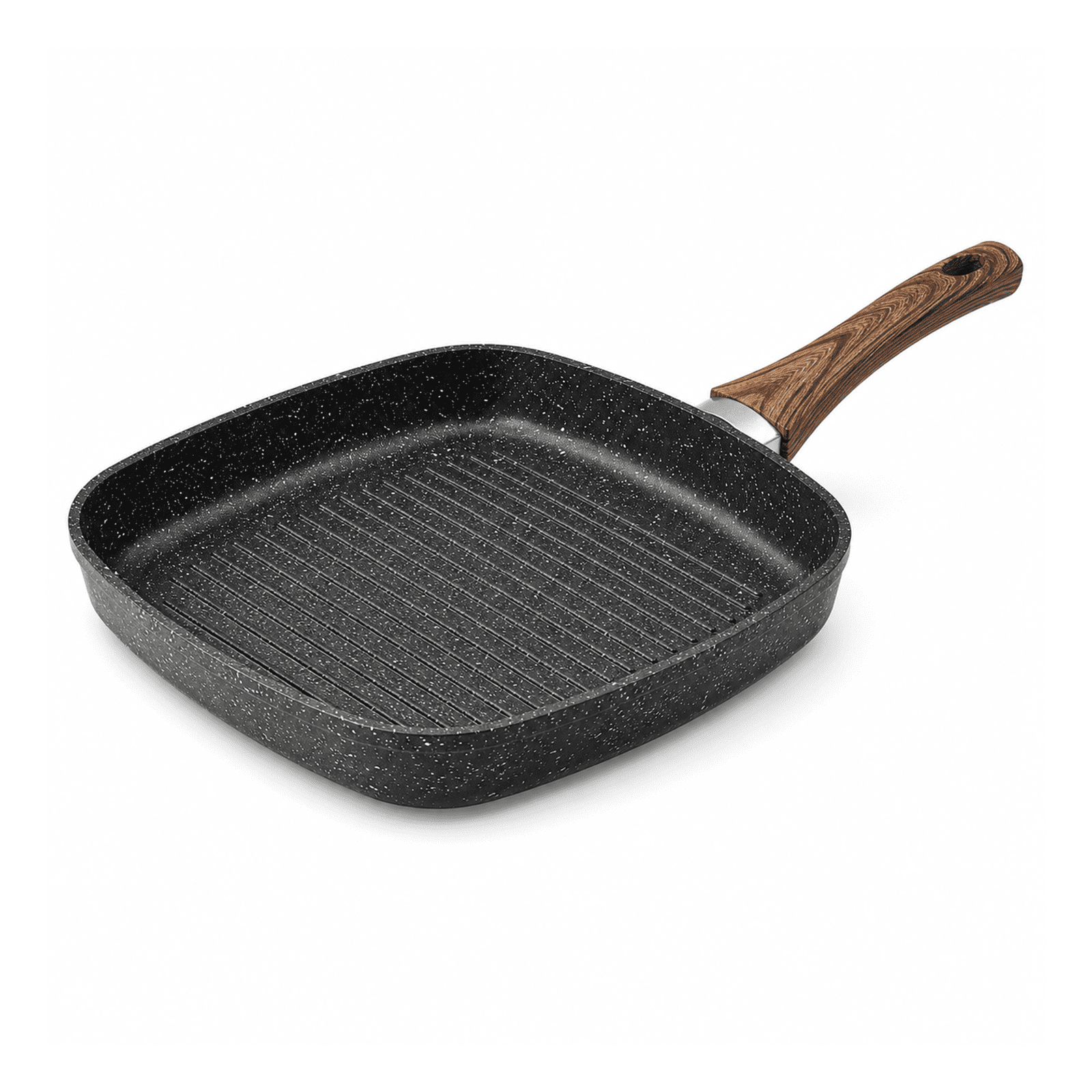 Alvantor 3-Piece Square Grill Frying Pan Set,9.5-11 Inch Induction with Stay Cool Handle,Compatible with All Stovetops