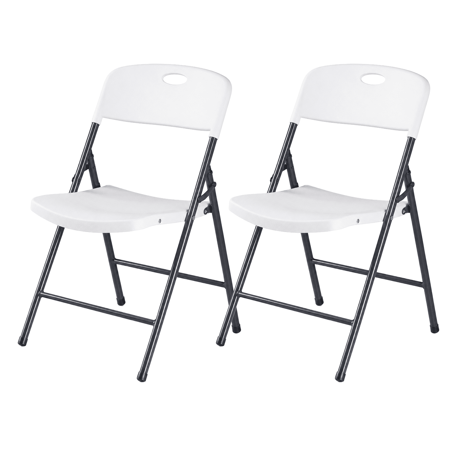 Alvantor Folding Chair, 350-Pound Capacity, Indoor Outdoor Plastic Commercial Stackable Foldable Guest Chairs for Events, Space-Saving