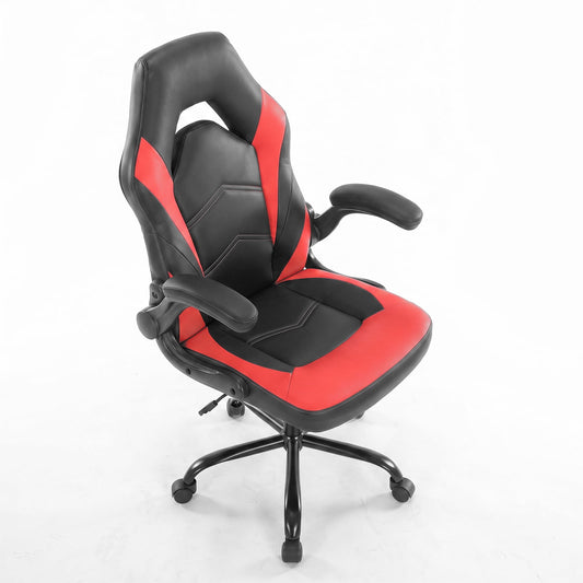 Alvantor Gaming Chair, PU Leather Comfortable Ergonomic Computer Chair Height Adjustable with Swivel and Lumbar Support