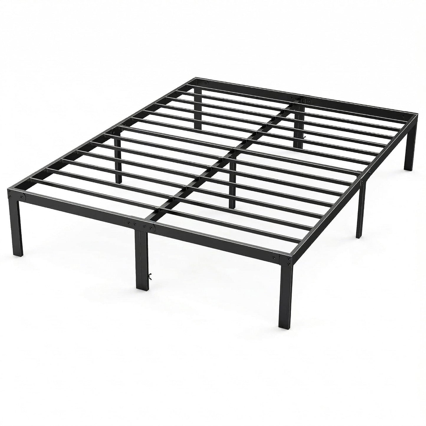 Alvantor Heavy Duty Metal Twin Bed Frame with Steel Slat Support and Storage