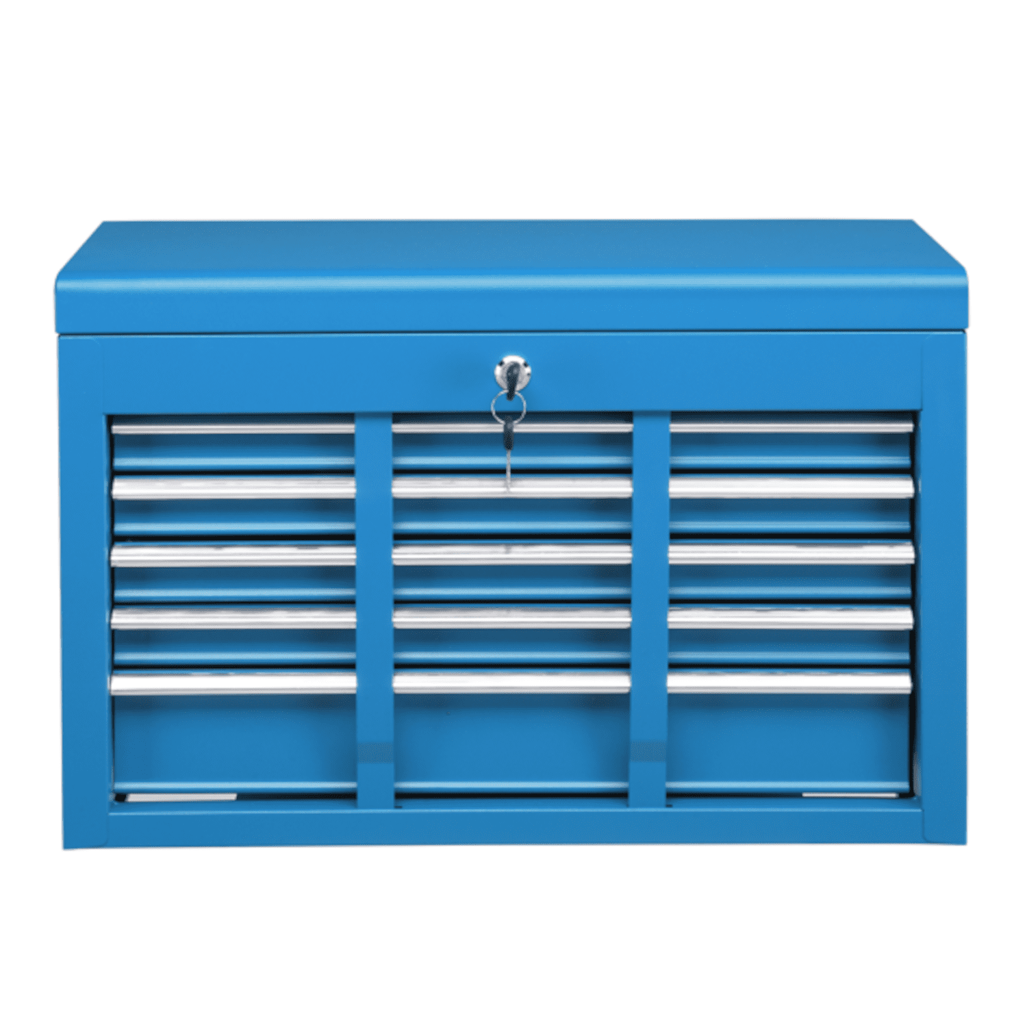 Alvantor Tool Box,5 Drawer Steel Lockable Toolbox with Drawer Liners & Lid Support,for Workshop/Garage/Household,Blue