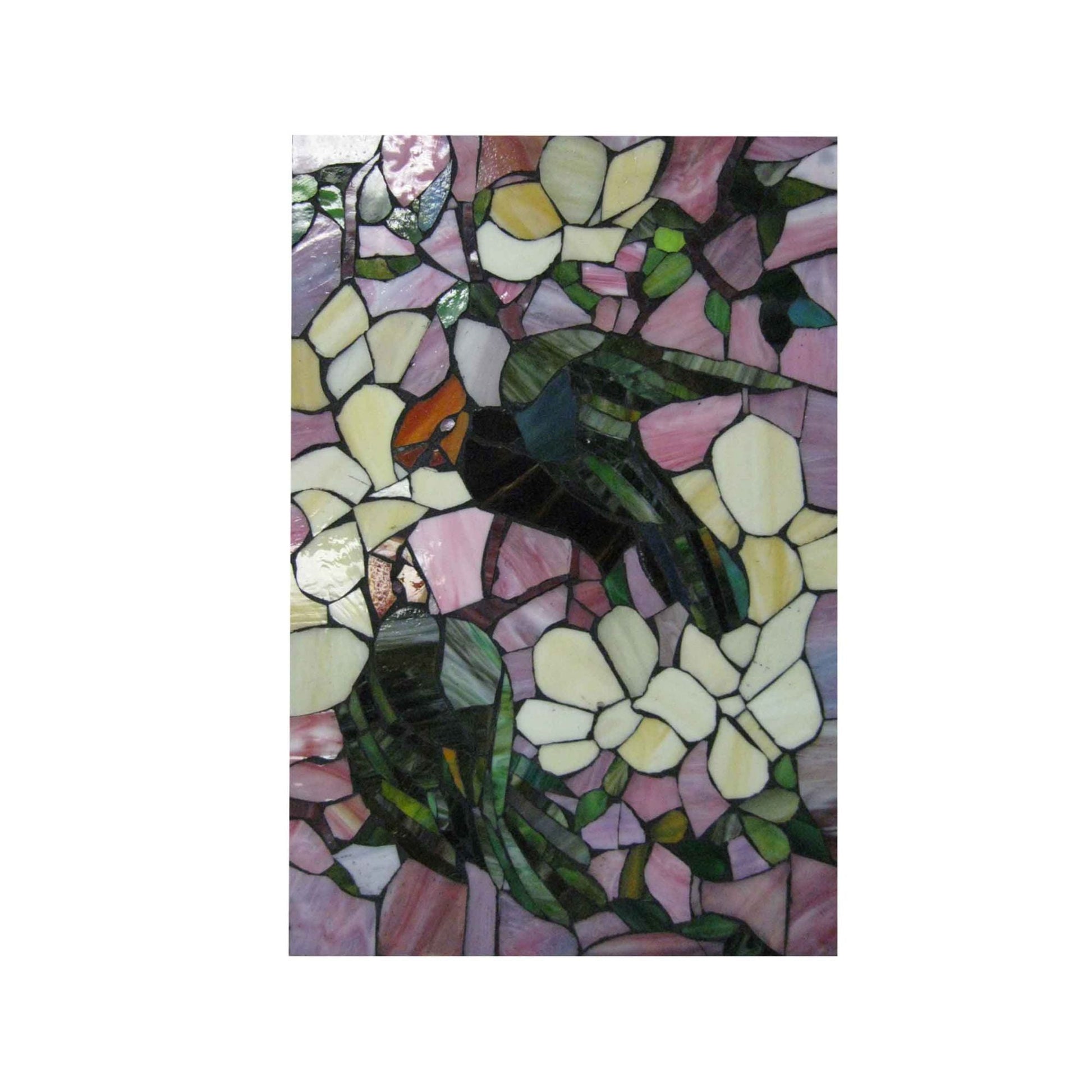 18" Pair of Parrots on Lush Tree Branch Wall Panel