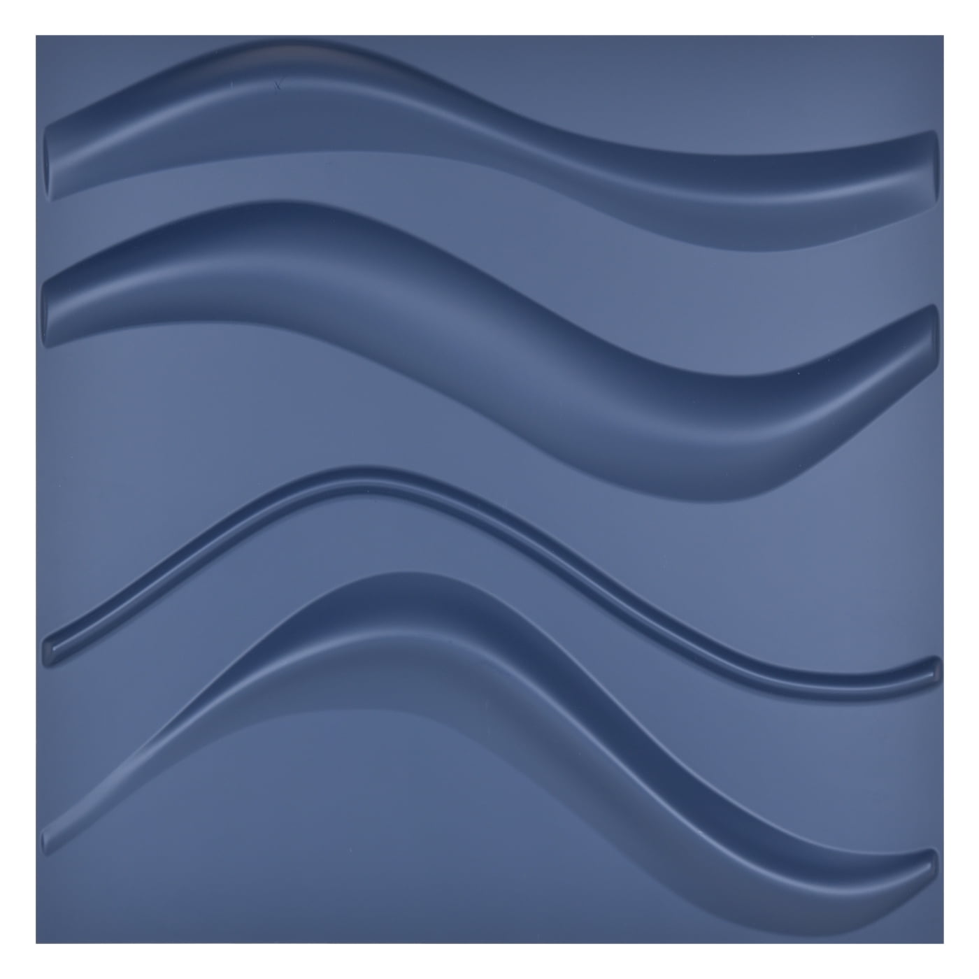 Art3d Blue Wave Design PVC 3D Wall Panels, 19.7" x 19.7", 12-Pack