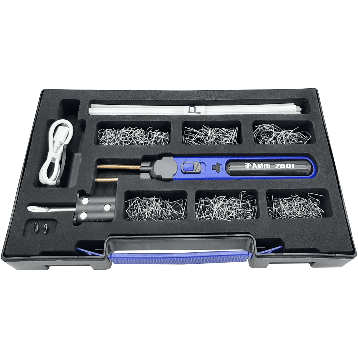 Astro Pneumatic 7601 Cordless Hot Staple Repair Kit with Reinforcement Staples