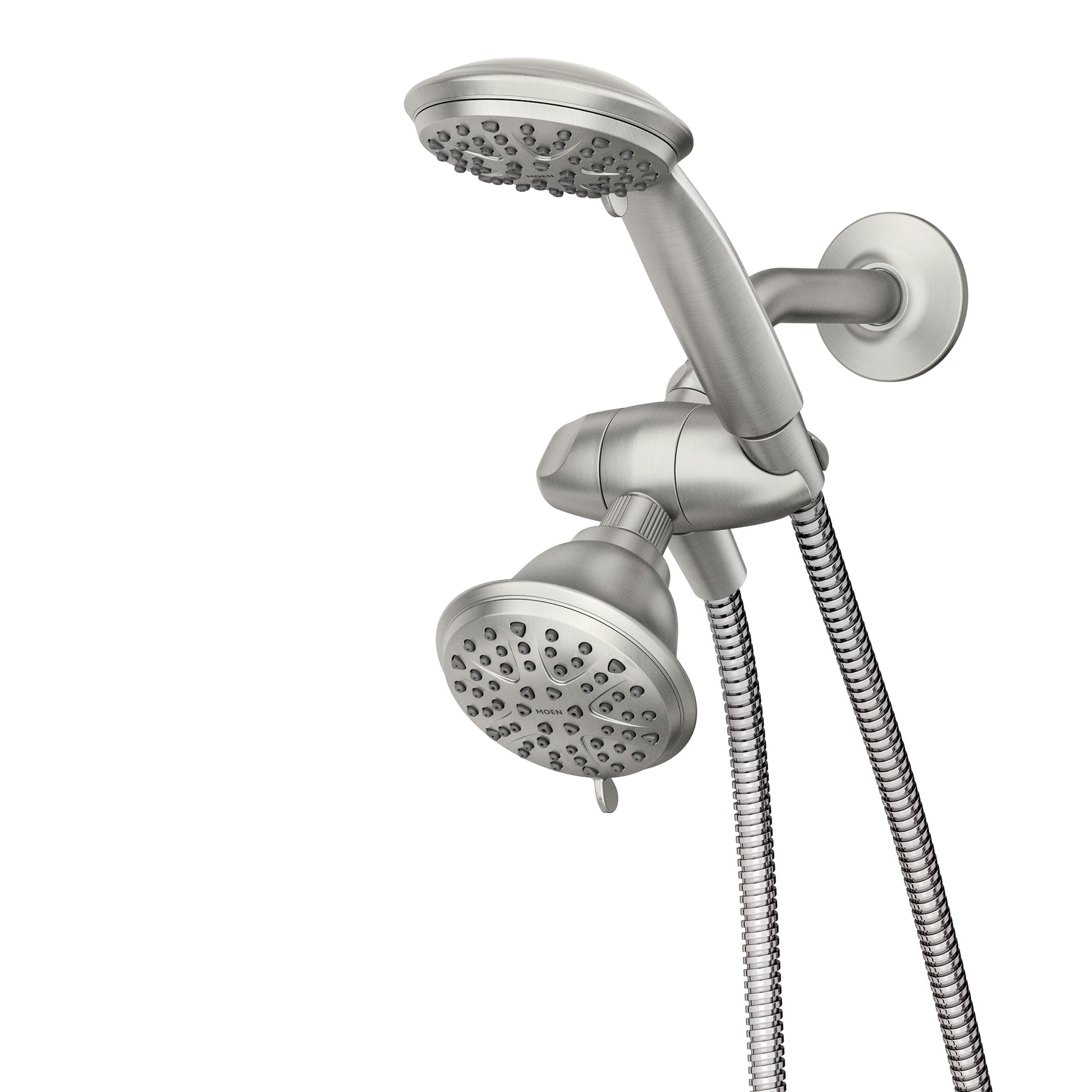 Attune 8-spray 4 in. Shower Head with Handheld Spray Combo in Spot Resist Brushed Nickel
