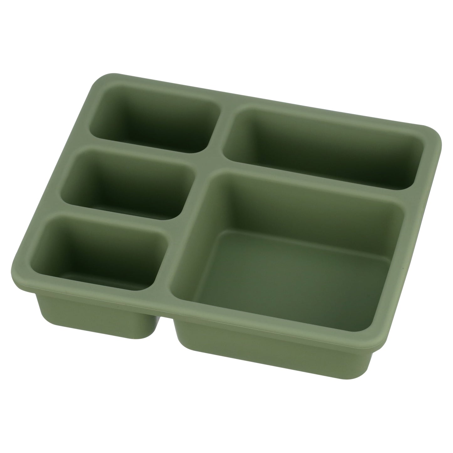 Austin Baby Co Bento Lunch Box for Toddler and Kids â€“ Silicone Lunch Container with 5 Leak-Proof Compartments â€“ Food-Safe Materials, Sturdy, Dishwasher Safe, and BPA Free (Sage Green)
