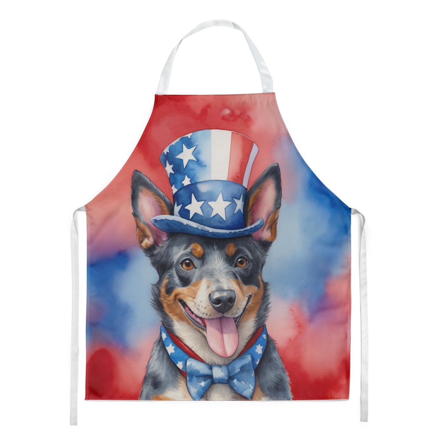 Australian Cattle Dog Patriotic American Apron 27 in x 30 in
