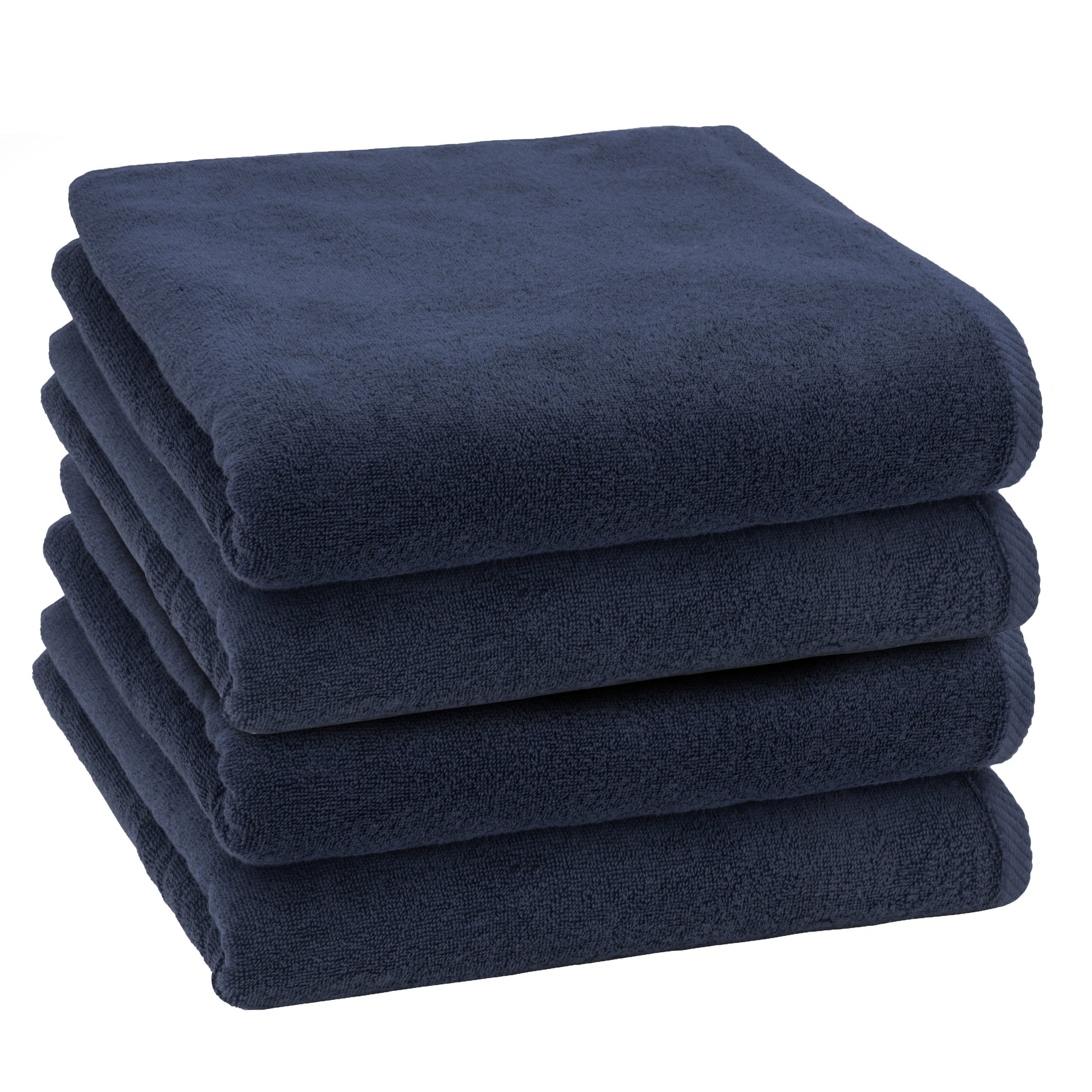 Authentic Hotel and Spa  100% Turkish Cotton Ediree Bath Towels- Set of 4 Marine