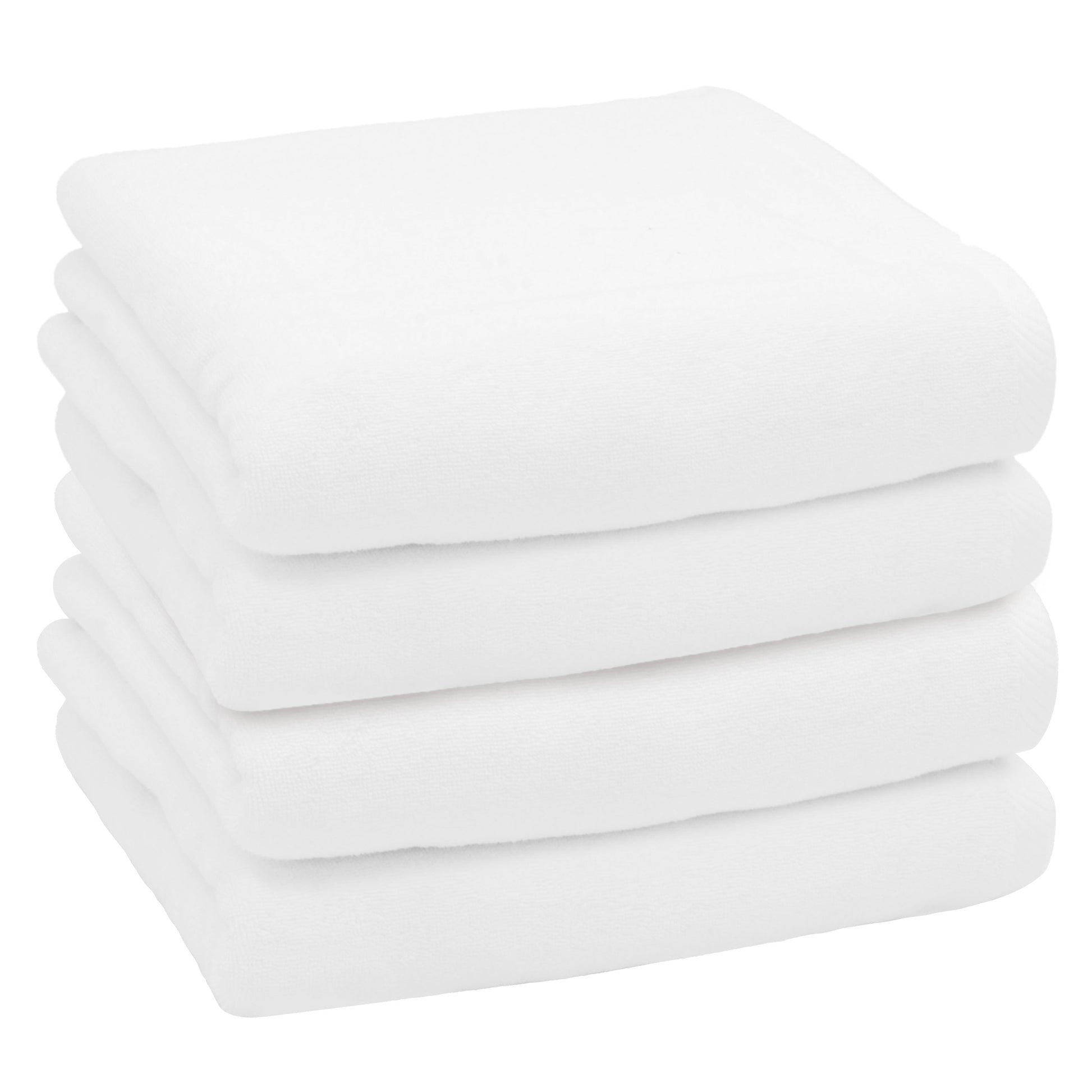 Authentic Hotel and Spa  100% Turkish Cotton Ediree Bath Towels- Set of 4 White