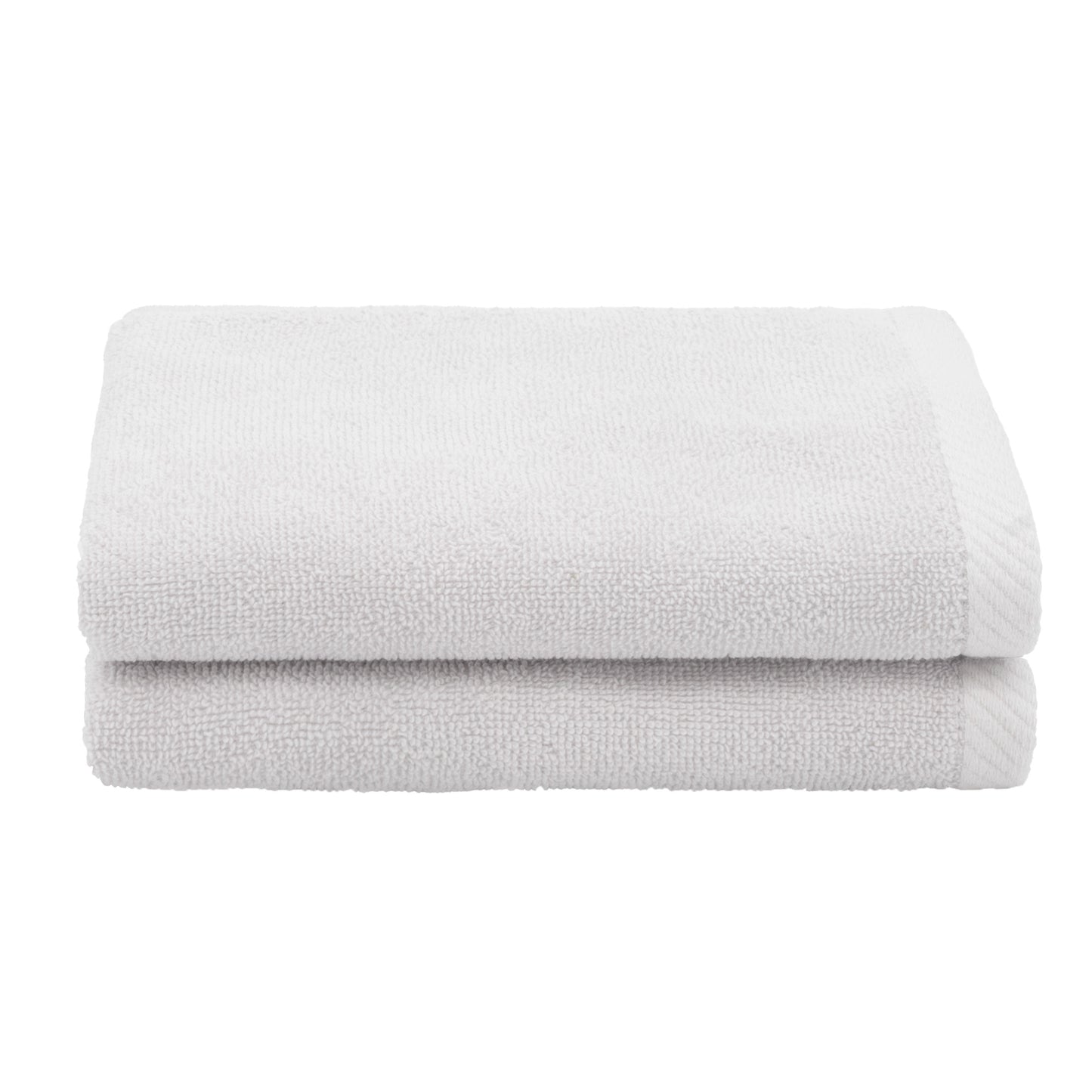 Authentic Hotel and Spa  100% Turkish Cotton Ediree Fingertip Towels - Set of 2 Silver