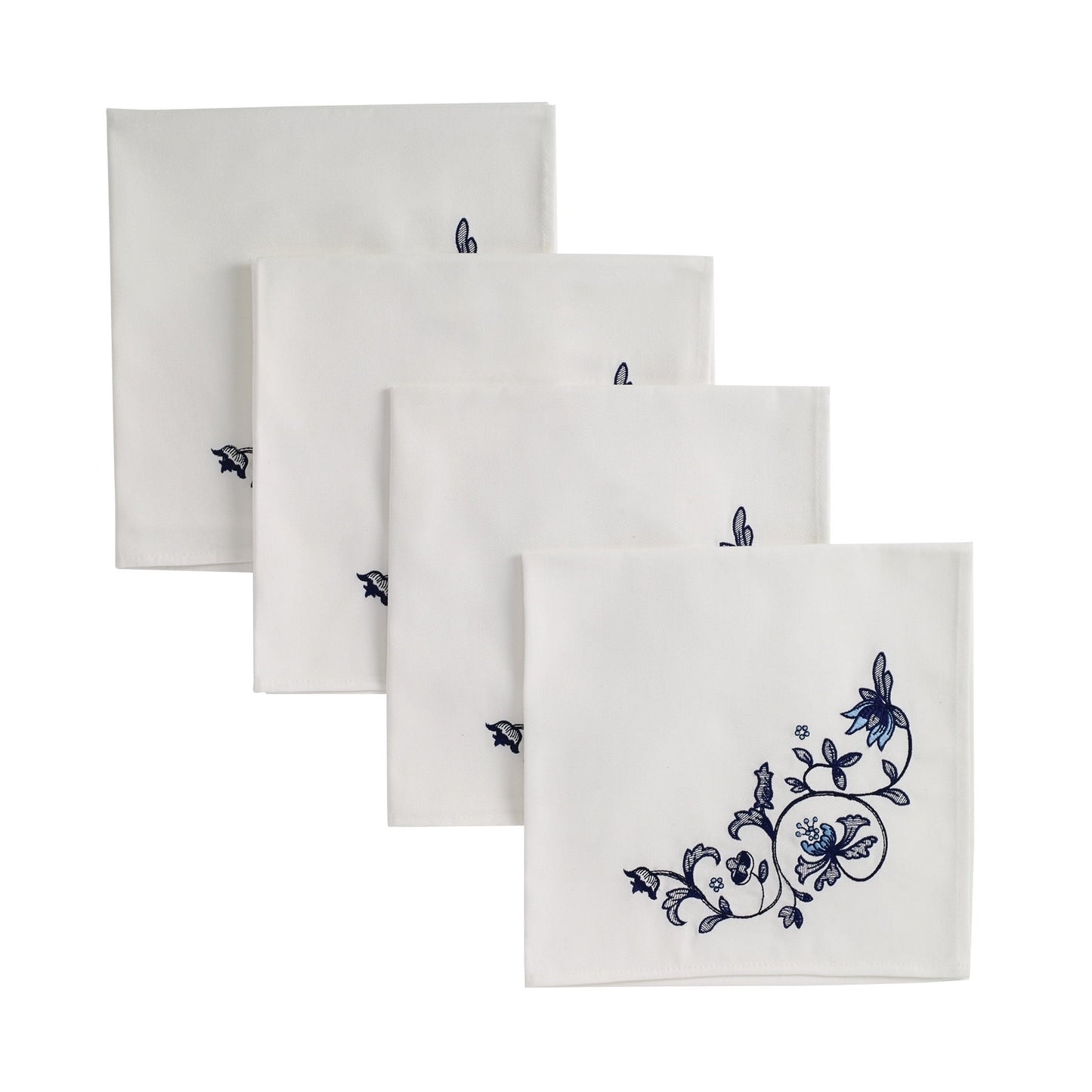 SpodeÂ® Blue Portofino Set of 4 Napkins
